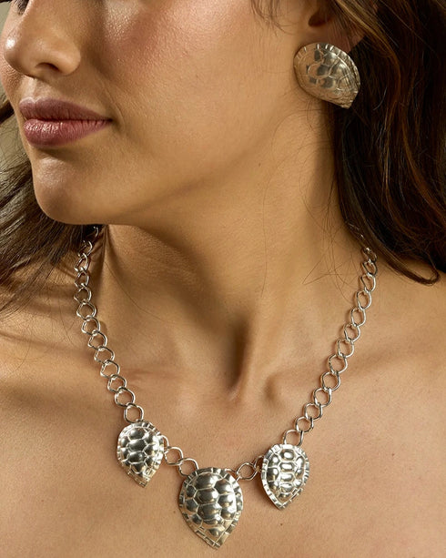 Collar Tortuga Carey en Plata Ley 950