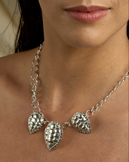 Collar Tortuga Carey en Plata Ley 950