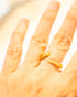 Anillo Tentáculo de Pulpo Bronce con baño en Oro 24 k