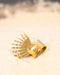 Anillo Pez León en Bronce con baño en Oro de 24 k