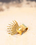 Anillo Pez León en Bronce con baño en Oro de 24 k