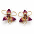 Maxi Cattleya Tejida | Aretes artesanales colombianos